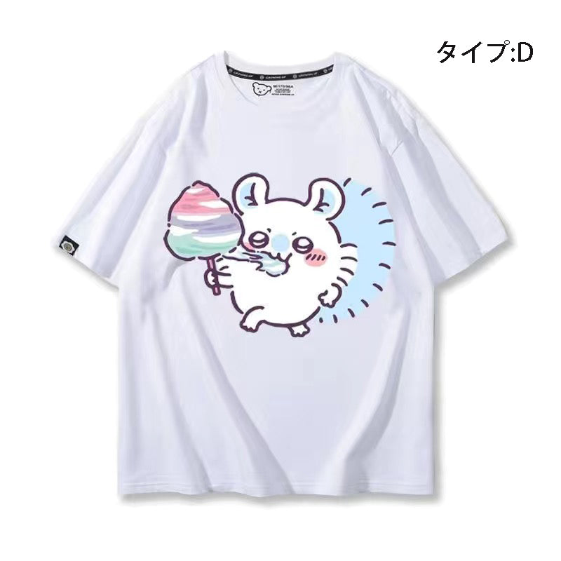 可愛いキャラ ゆるかわ トップス お菓子 ユニセックス 半袖Ｔシャツ