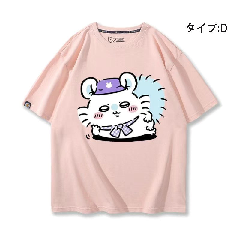 可愛いキャラ ゆるかわ トップス 遠足 ユニセックス 半袖Ｔシャツ
