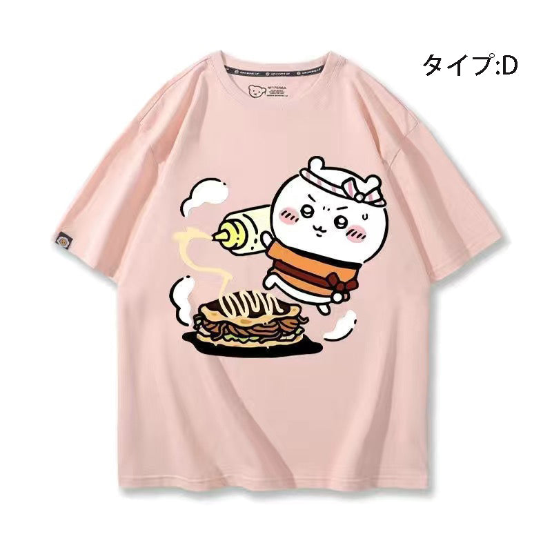 可愛いキャラ ゆるかわ トップス シェフ ユニセックス 半袖Ｔシャツ
