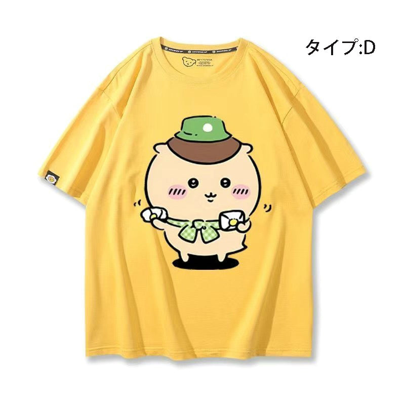 可愛いキャラ ゆるかわ トップス 旅行 ユニセックス 半袖Ｔシャツ
