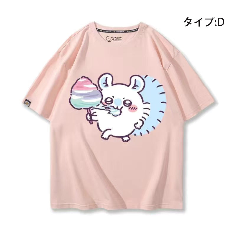 可愛いキャラ ゆるかわ トップス お菓子 ユニセックス 半袖Ｔシャツ