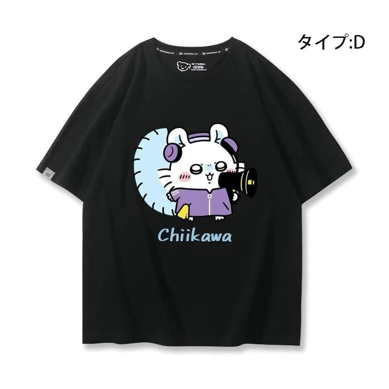 可愛いキャラ ゆるかわ トップス グループ ユニセックス 半袖Ｔシャツ