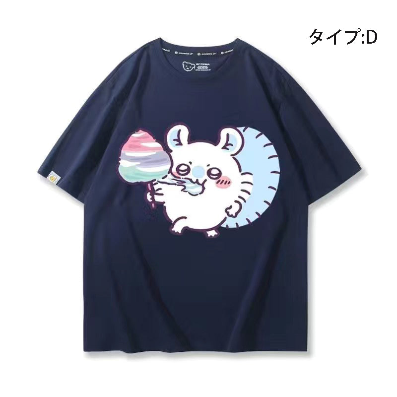 可愛いキャラ ゆるかわ トップス お菓子 ユニセックス 半袖Ｔシャツ