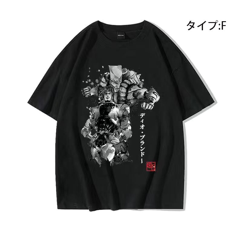 スタンド使い イラスト トップス STANDPOWER ユニセックス 半袖 Ｔシャツ