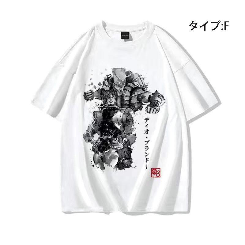 スタンド使い イラスト トップス STANDPOWER ユニセックス 半袖 Ｔシャツ