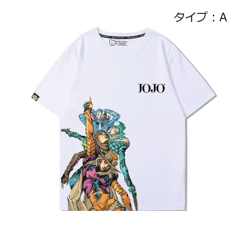 スタンド使い イラスト トップス キャラプリント ユニセックス 半袖 Ｔシャツ