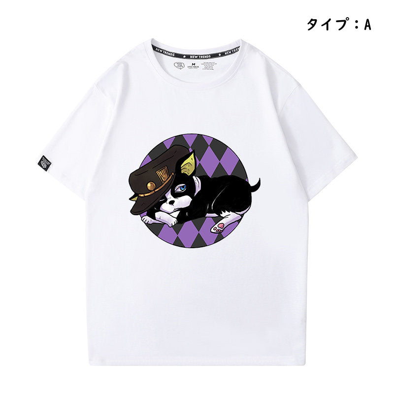 スタンド使い イラスト トップス イギー ユニセックス 半袖 Ｔシャツ