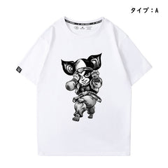 スタンド使い イラスト トップス イギー ユニセックス 半袖 Ｔシャツ