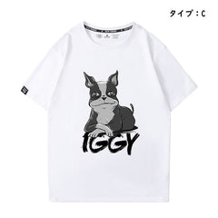スタンド使い イラスト トップス イギー ユニセックス 半袖 Ｔシャツ