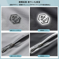 バイカースタイル アウター バイクレーサー風 薄手 メンズ バイク用 UVカットジャケット