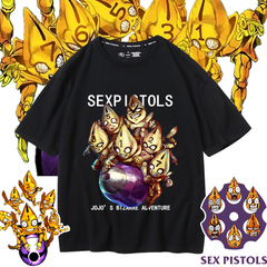 JOJOシリーズ トップス Sex Pistols ユニセックス 半袖Ｔシャツ