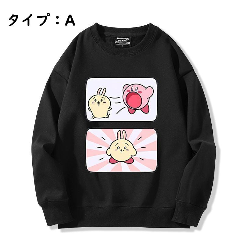 可愛いキャラ ゆるかわ トップス  キャラプリント ユニセックス スウェット