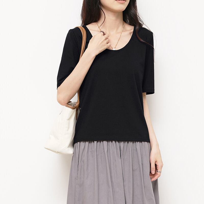 絶対欲しい カジュアル 無地 プルオーバー 半袖 Tシャツ 大人カジュアル fashion ootd 夏コーデ ファッション coordinateコーディネート 夏服 カジュアルコーデ 今日のコーデ 大人コーデ レディース