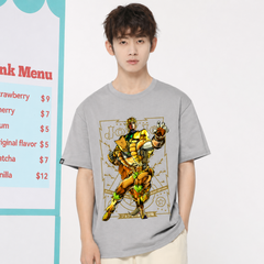 スタンド使い イラスト トップス バトル漫画風  ユニセックス 半袖 Ｔシャツ