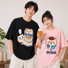 可愛いキャラ ゆるかわ トップス ビール ユニセックス 半袖Ｔシャツ