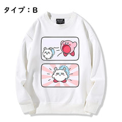 可愛いキャラ ゆるかわ トップス  キャラプリント ユニセックス スウェット