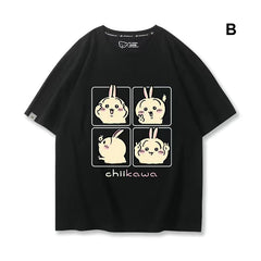 可愛いキャラ ゆるかわ トップス ポーズを取る ‌ユニセックス 半袖Ｔシャツ