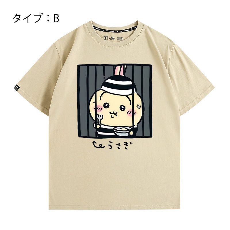 ちいかわシリーズ トップス 監獄 ユニセックス 半袖Ｔシャツ