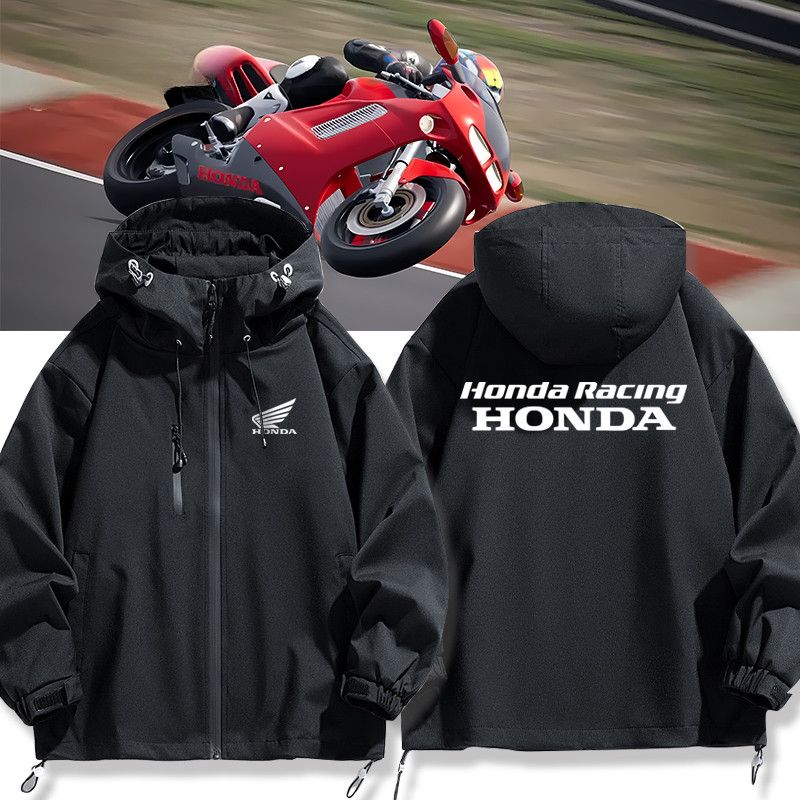 バイカースタイル アウター モータースポーツテイスト メンズ 防風 防寒 レーシングジャケット