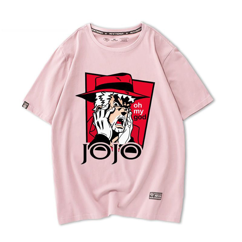 JOJOシリーズ トップス ジョセフ oh my god 驚き顔 半袖Ｔシャツ