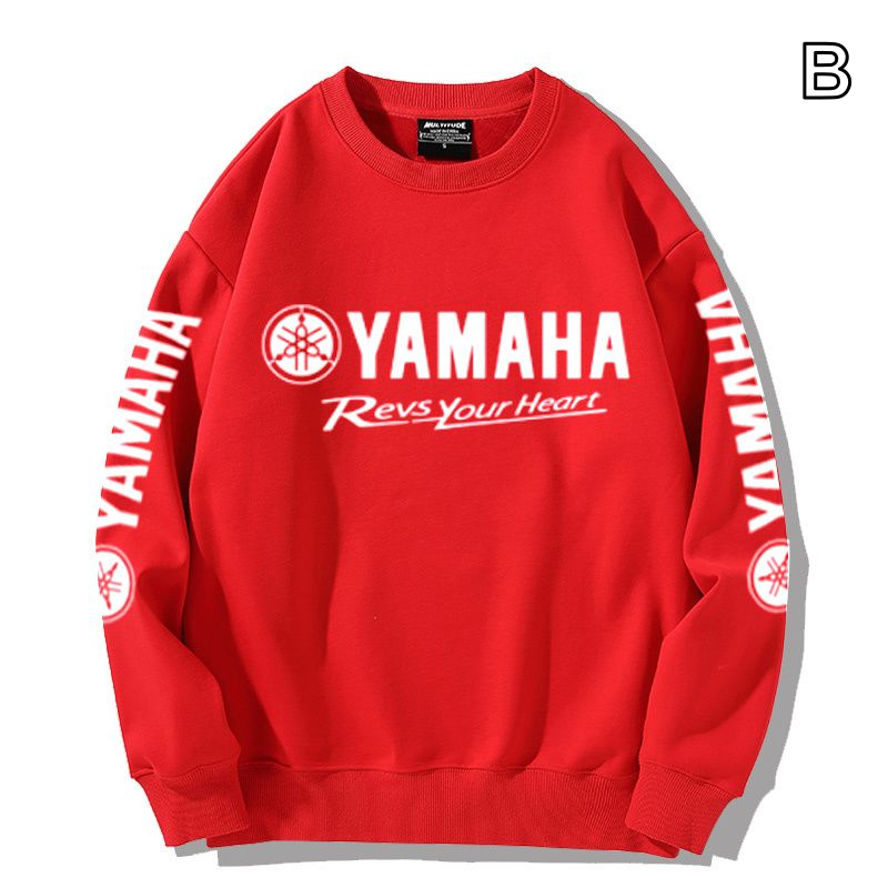 【薄手・裏起毛から選べる】バイカースタイル トップス レーシングロゴ プリント ユニセックス 長袖 スウェット