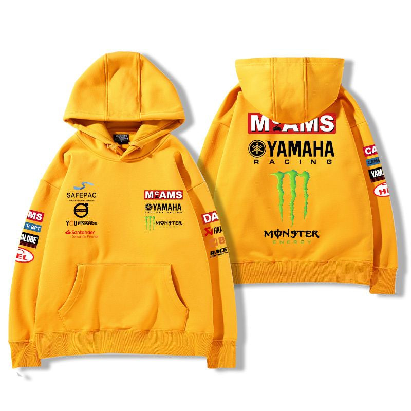 【薄手・裏起毛から選べる】バイカースタイル トップス モータースポーツ クローグラフィック ユニセックス 長袖 パーカー