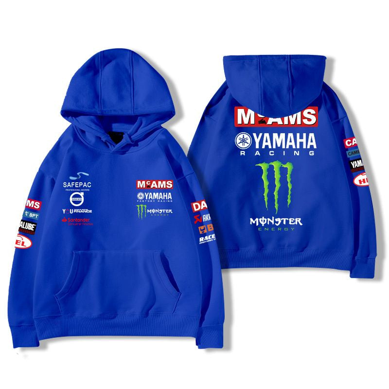 【薄手・裏起毛から選べる】バイカースタイル トップス モータースポーツ クローグラフィック ユニセックス 長袖 パーカー