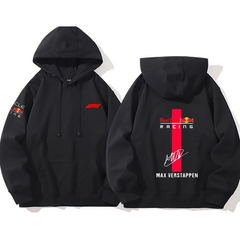 【薄手・裏起毛から選べる】バイカースタイル トップス レーシングナンバー バックプリント ユニセックス 長袖 パーカー