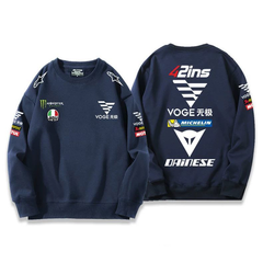【薄手・裏起毛から選べる】バイカースタイル トップス モーターサイクル レーシングロゴ ユニセックス 長袖 スウェット
