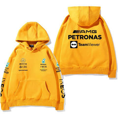 【薄手・裏起毛から選べる】バイカースタイル トップス レーシングチーム レタリングバック ユニセックス 長袖 パーカー