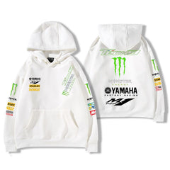 【薄手・裏起毛から選べる】バイカースタイル トップス モータースポーツ レーシングロゴ ユニセックス 長袖 パーカー