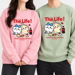 【薄手・裏起毛から選べる】可愛いキャラ ゆるかわ トップス THE LIFE ユニセックス 長袖 スウェット