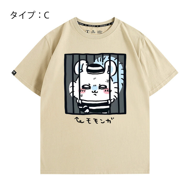 ちいかわシリーズ トップス 監獄 ユニセックス 半袖Ｔシャツ