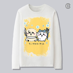 【薄手・裏起毛から選べる】可愛いキャラ ゆるかわ トップス 12タイプのキャラクタープリント ユニセックス 長袖 スウェット