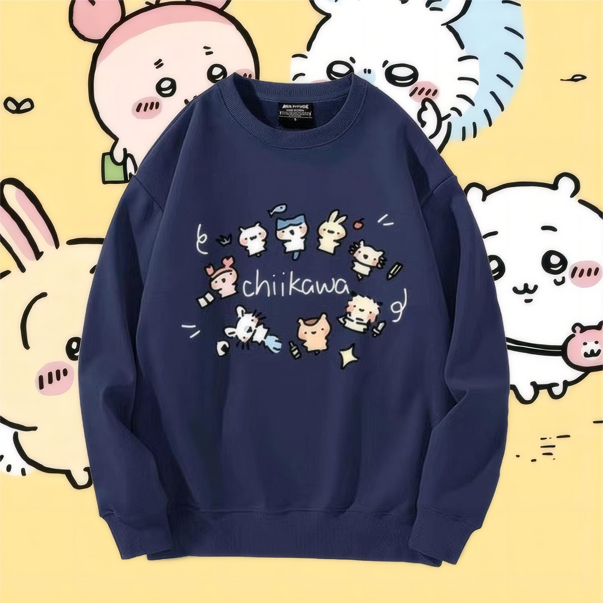 可愛いキャラ ゆるかわ トップス 家族写真 ユニセックス 長袖 スウェット