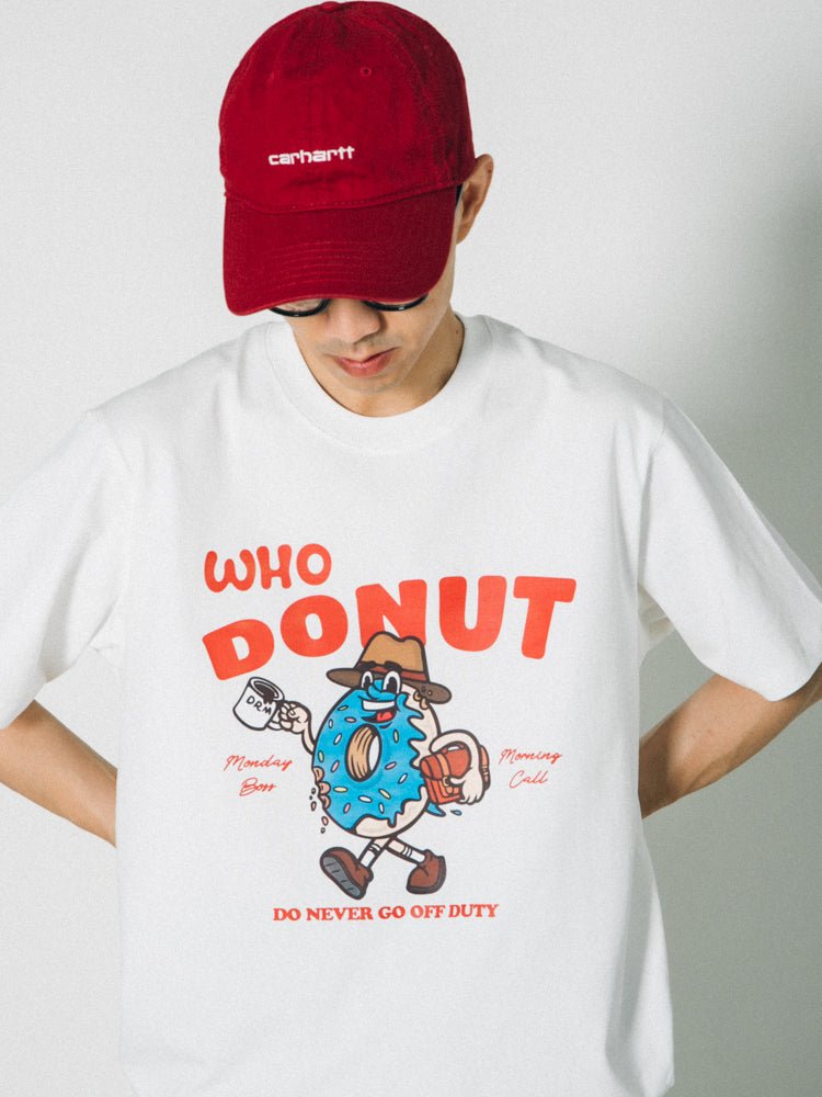 遊び心 ストリート グラフィック メンズ コットン 半袖Tシャツ キャラクタープリント