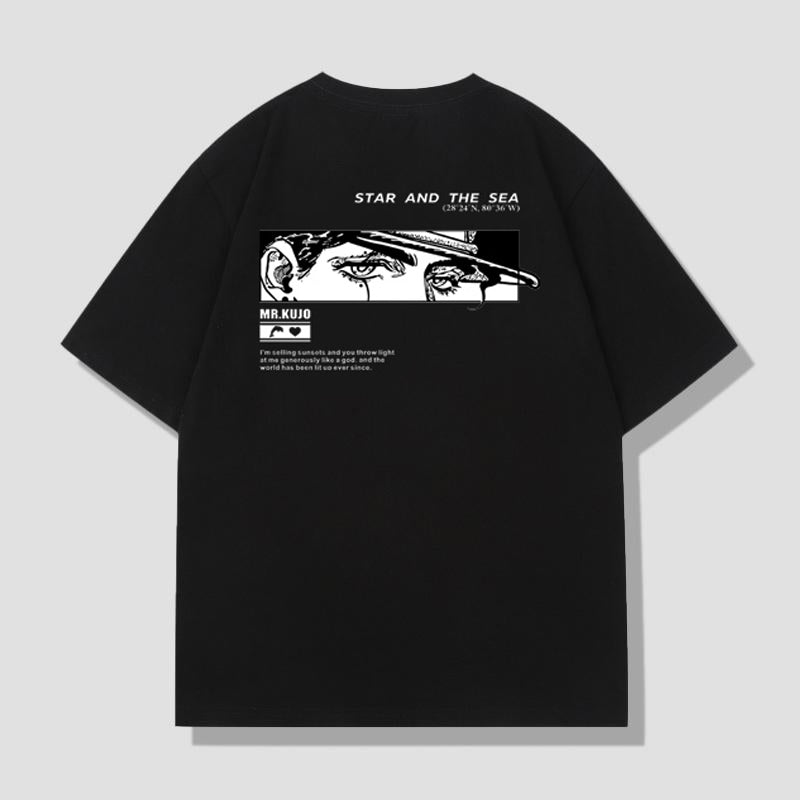 スタンド使い イラスト トップス STAR AND THE SEA ユニセックス 半袖Ｔシャツ