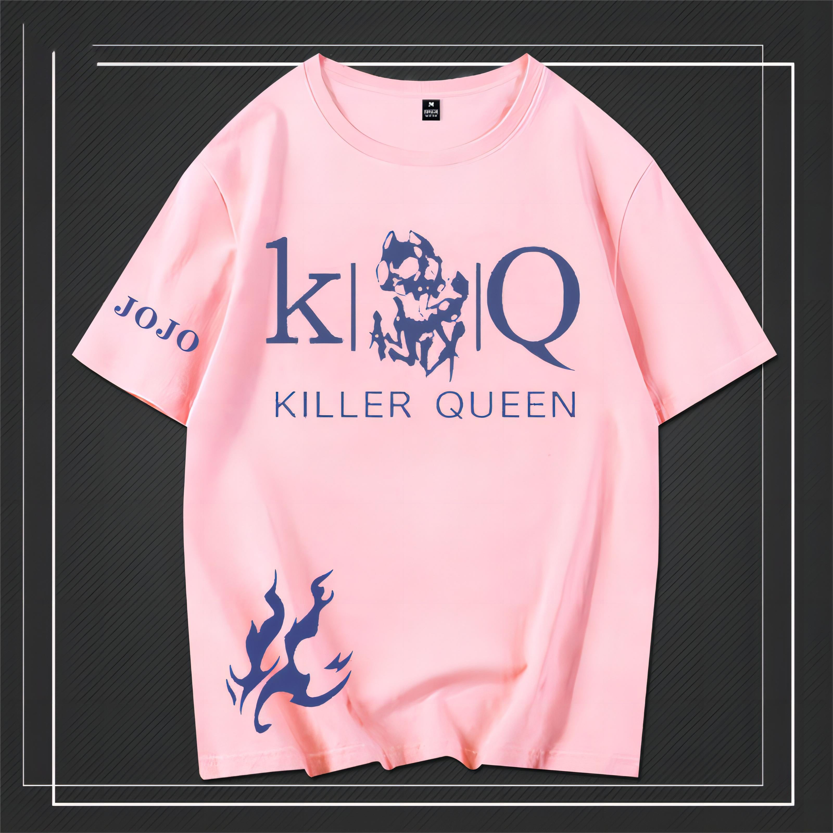 スタンド使い イラスト トップス  Killer Queen ユニセックス 半袖 Ｔシャツ