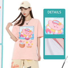 キャラクターシリーズ トップス カービィのに日常 ‌ユニセックス 半袖Ｔシャツ