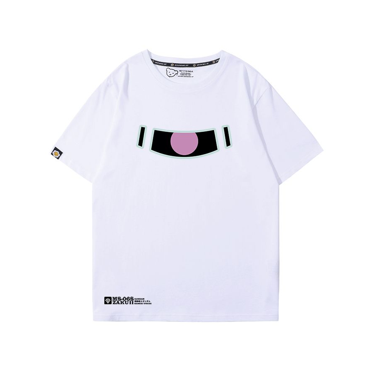 キャラクター トップス ザクモチーフ レトロプリントデザイン ユニセックス 半袖 Ｔシャツ