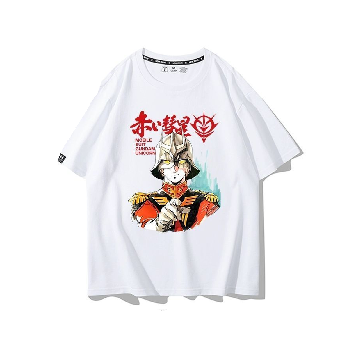キャラクター トップス レッドコメット風 フロントプリントデザイン ユニセックス 半袖 Ｔシャツ