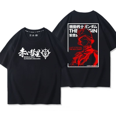 キャラクター トップス 赤い彗星 ユニセックス 半袖 Ｔシャツ