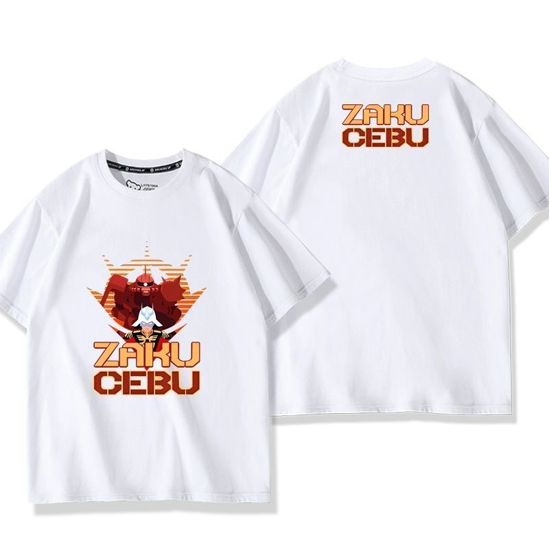 キャラクター トップス モビルスーツ風 レトロデザイン ユニセックス 半袖 Ｔシャツ