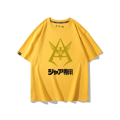 キャラクター トップス アニメロゴ風 グラフィックデザイン ユニセックス 半袖 Ｔシャツ