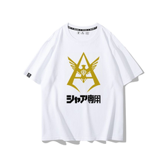 キャラクター トップス アニメロゴ風 グラフィックデザイン ユニセックス 半袖 Ｔシャツ