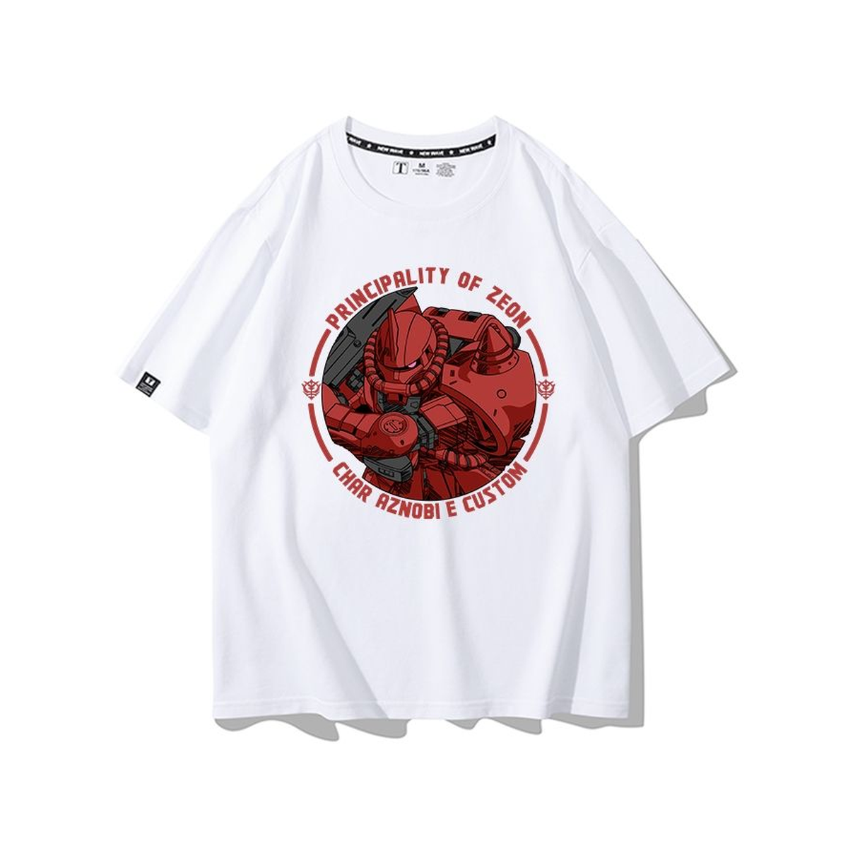 キャラクター トップス 赤きパイロット風 プリントデザイン ユニセックス 半袖 Ｔシャツ