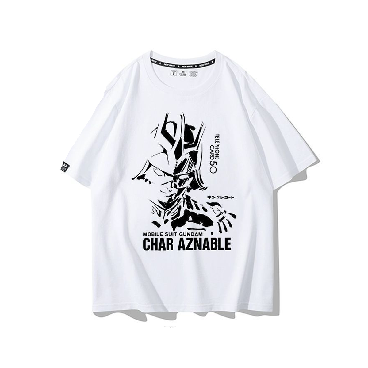 キャラクター トップス 赤い彗星 グラフィックデザイン ユニセックス 半袖 Ｔシャツ