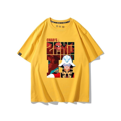 キャラクター トップス レトロポスター風 プリントデザイン ユニセックス 半袖 Ｔシャツ