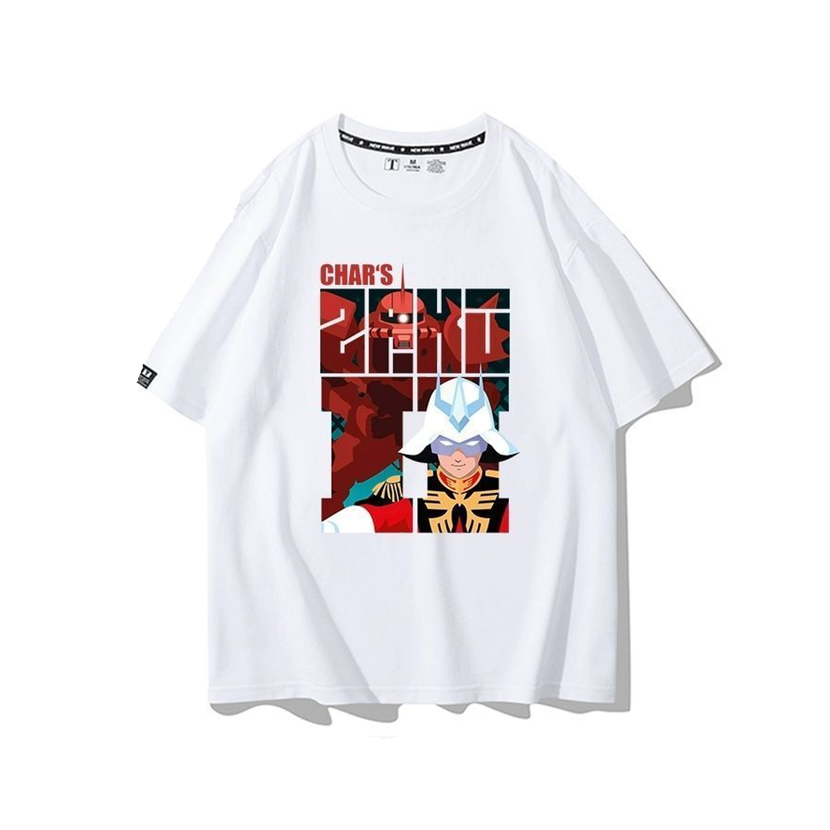 キャラクター トップス レトロポスター風 プリントデザイン ユニセックス 半袖 Ｔシャツ