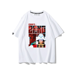 キャラクター トップス レトロポスター風 プリントデザイン ユニセックス 半袖 Ｔシャツ